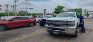 Accidente en local de Telcel