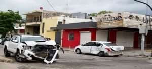Tres lesionados en accidente vial