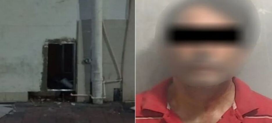 Ladrón entra a local por un hoyo en la pared