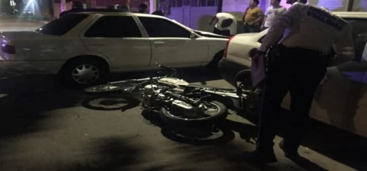 Accidente vial en la colonia Tierra Blanca