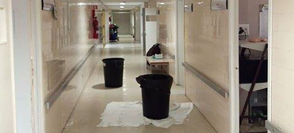 Goteras en algunos hospitales de Sinaloa