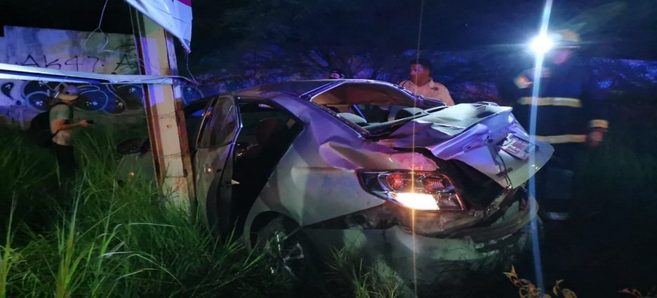 Seis personas lesionadas en un accidente vial