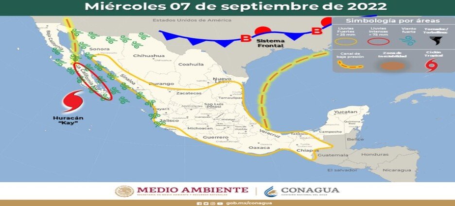 No habrá peligro en Sinaloa por el huracán Kay