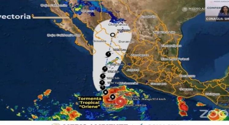 Tormenta tropical Orlene impactará a Sinaloa como huracán categoría 1