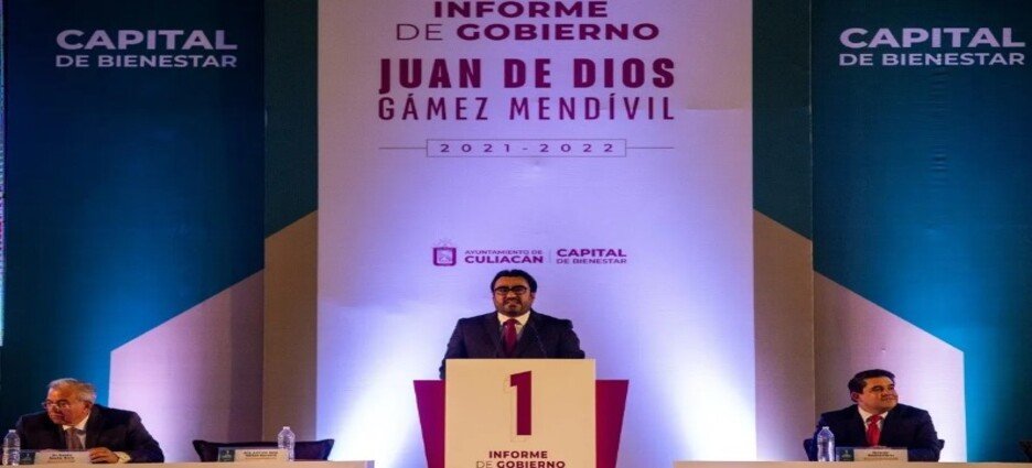 Primer informe de gobierno de Juan de Dios Gámez Mendívil