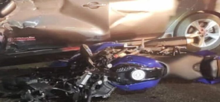 Motociclista termina lesionado en accidente al poniente de Culiacán