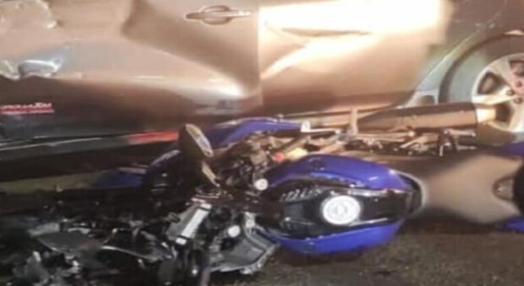 Motociclista termina lesionado en accidente al poniente de Culiacán