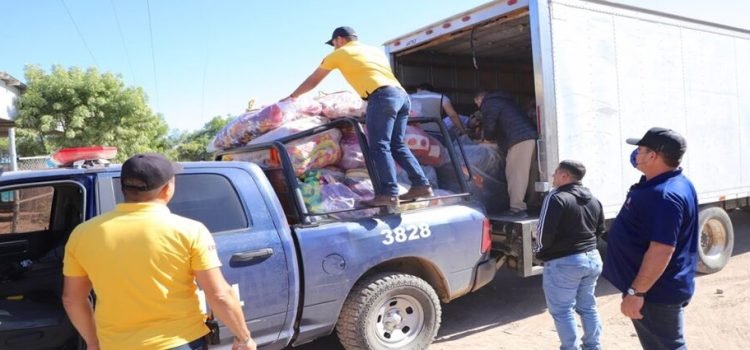 Entregan apoyos invernales en diferentes municipios del estado