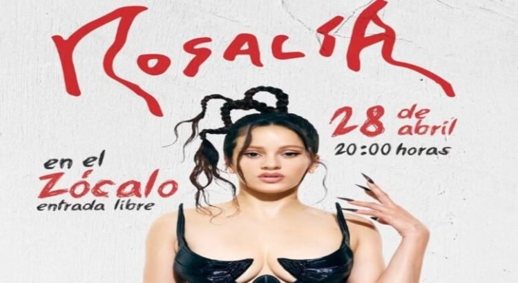 Rosalía ofrecerá concierto gratuito en en el Zócalo de Ciudad de México