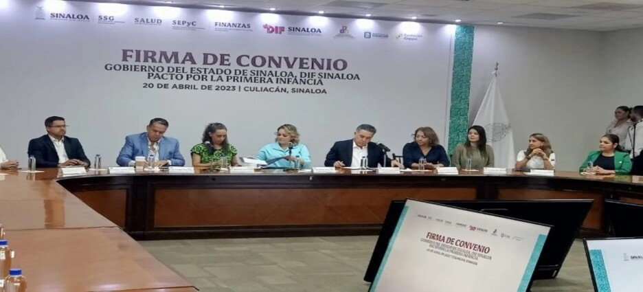 Firman convenio el Gobierno del estado y DIF Sinaloa por derechos de los niños