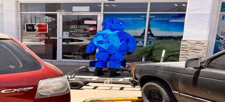 Trabajadores de una paquetería resultaron intoxicados por un paquete sospechoso