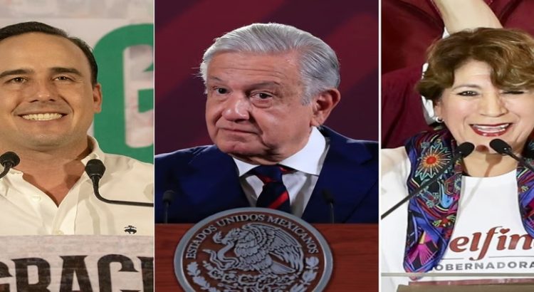 AMLO felicitó a Delfina Gómez y Manolo Jiménez