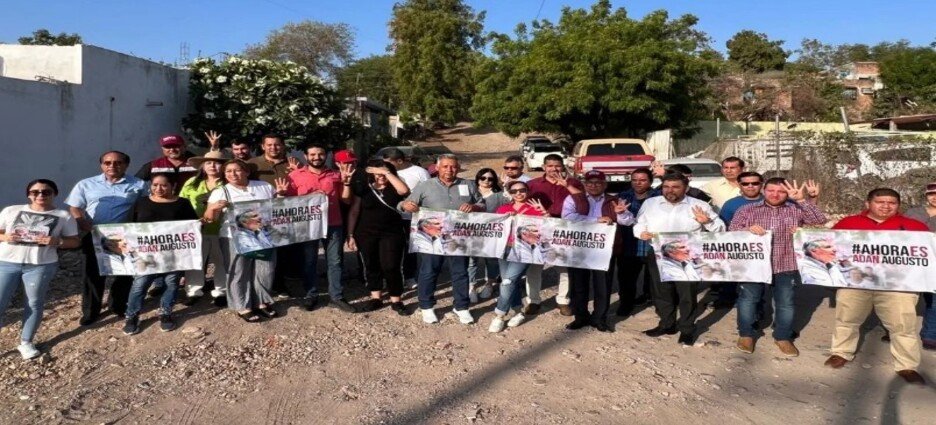 Promueven a Adán Augusto López Hernández en Culiacán