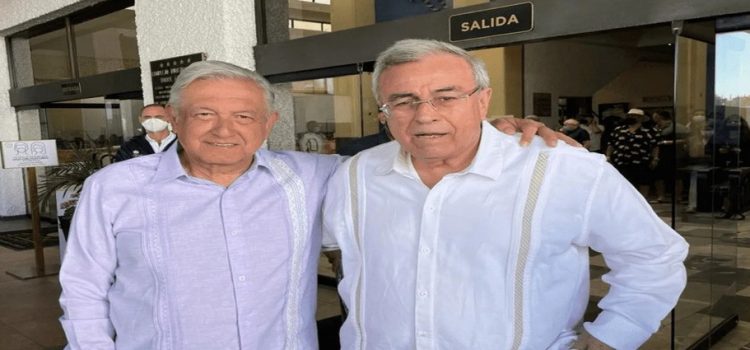 Rocha Moya le planteó 4 proyectos para Sinaloa a AMLO