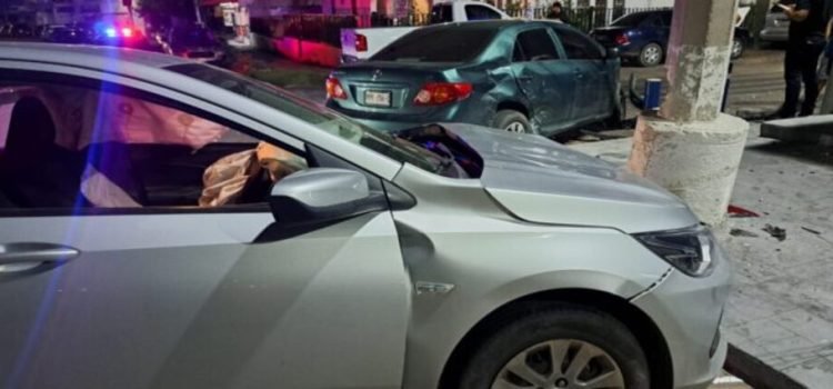 Accidente vial en la colonia Nuevo Culiacán