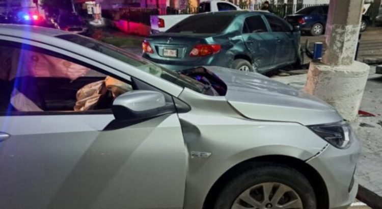 Accidente vial en la colonia Nuevo Culiacán
