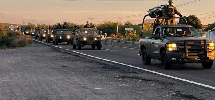 Arribaron a Culiacán 600 elementos del Ejército para inhibir actividades delictivas