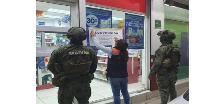 Suspendieron en Culiacán 14 farmacias y comercializadoras