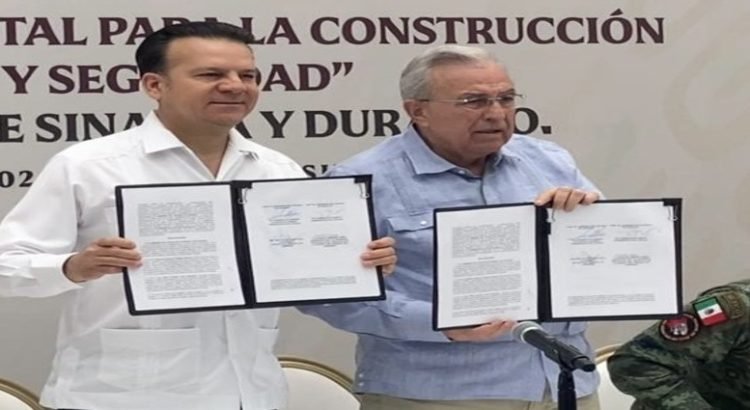 Sinaloa y Durango firman convenio en materia de seguridad pública