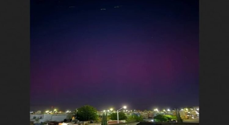 Avistan Aurora Boreal en el norte de Sinaloa