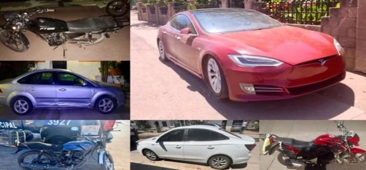 Aseguran 9 vehículos con reporte de robo Aseguran 9 vehículos con reporte de robo