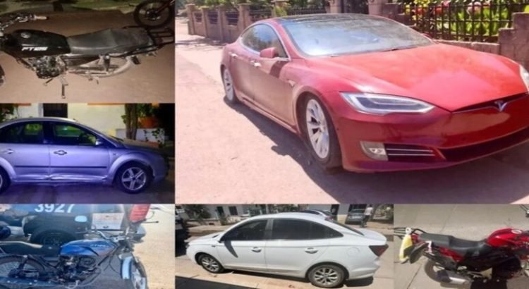 Aseguran 9 vehículos con reporte de robo