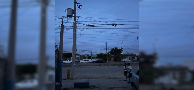 Tercer día consecutivo de apagones en Sinaloa