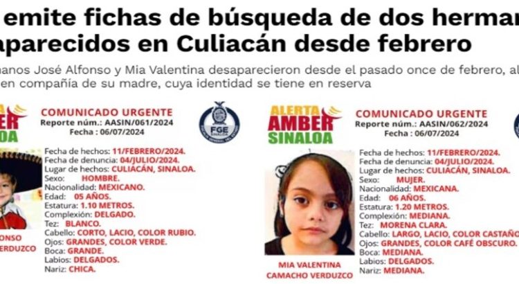 Activan alerta Amber por la desaparición de dos niños