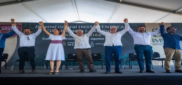 AMLO y Sheinbaum inauguran el nuevo Hospital General de Culiacán