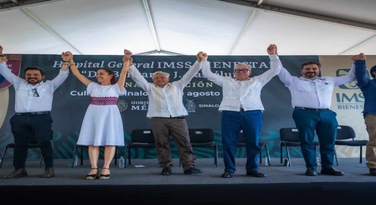 AMLO y Sheinbaum inauguran el nuevo Hospital General de Culiacán