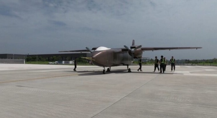 China completa el primer vuelo de prueba del mayor avión de transporte no tripulado