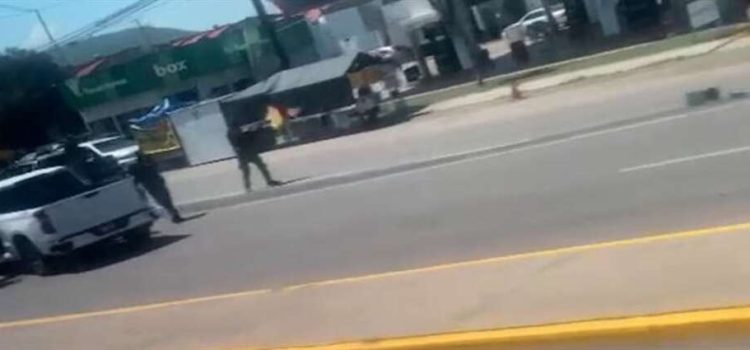 Enfrentamiento en la salida sur de Culiacán