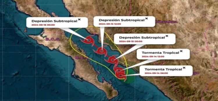 Ileana toca tierra en Sinaloa como tormenta tropical