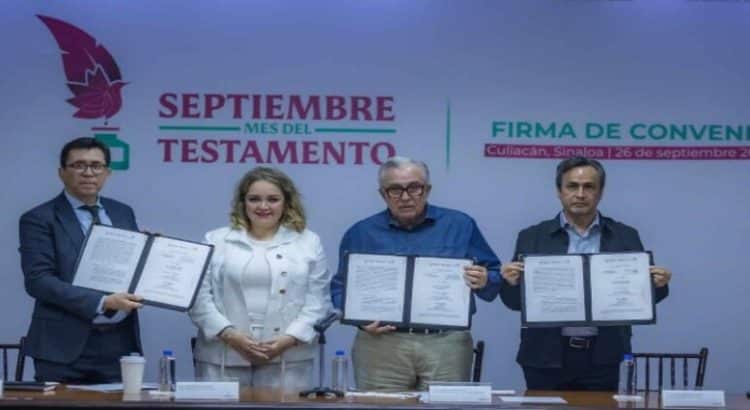 Gobierno de Sinaloa promueve “Septiembre, Mes del Testamento” con convenio