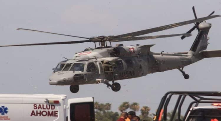 Helicóptero de la Marina tirotea a sujetos armados