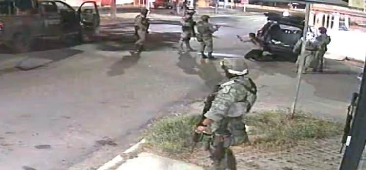 Exhiben a militares en Culiacán que intentaron ejecutar extrajudicialmente a civil