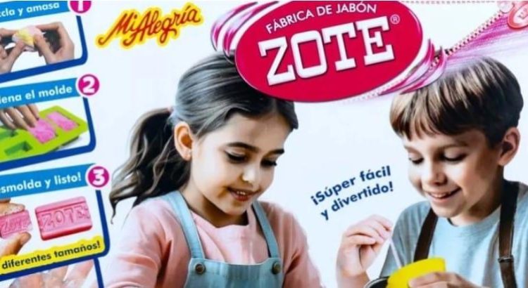 Juguetes «Mi Alegría» saca a la venta fábrica para hacer mini jabón Zote