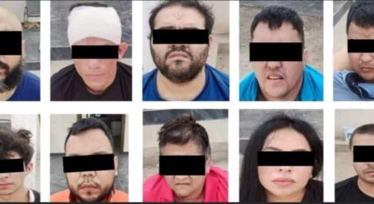 Detienen a 10 presuntos integrantes de un grupo criminal en Culiacán