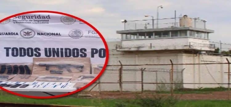 Aseguran armas, municiones y equipo táctico en el Penal de Culiacán