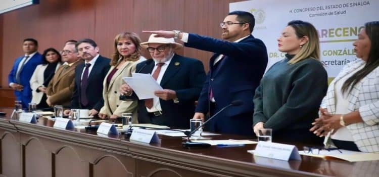 Comparece Cuitláhuac González, secretario de Salud en Sinaloa, ante el Congreso