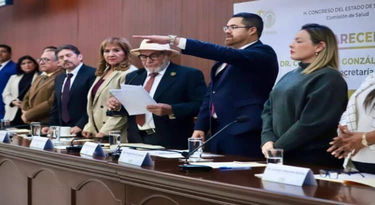 Comparece Cuitláhuac González, secretario de Salud en Sinaloa, ante el Congreso