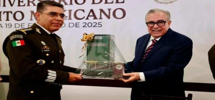 Agradece Rocha Moya al Ejército su respaldo en materia de seguridad