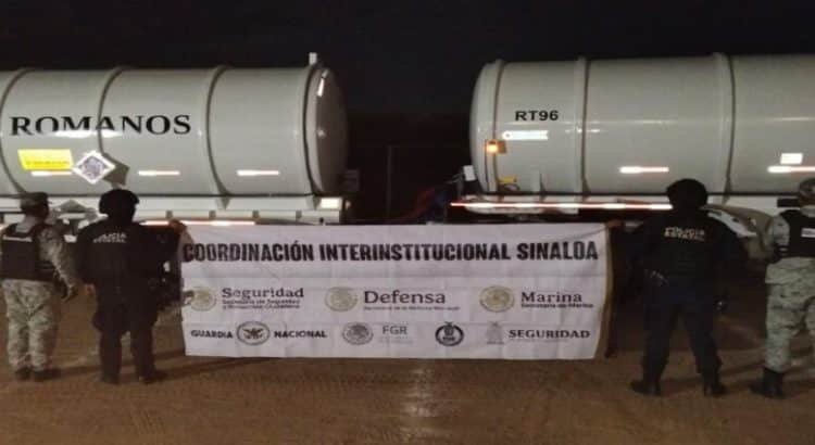 Detienen a hombre por conducir camión con más de 60 mil litros de huachicol