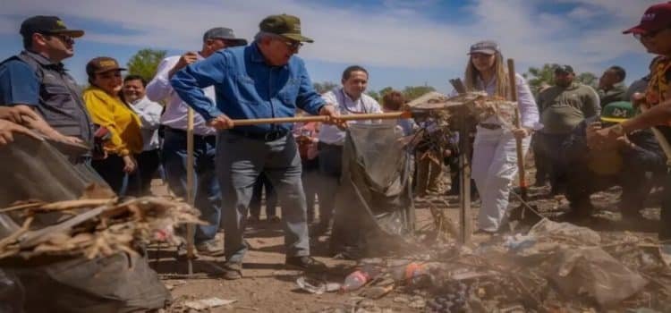 Rubén Rocha inicia ‘Programa de Limpieza de Ríos’: “el agua es prioridad”