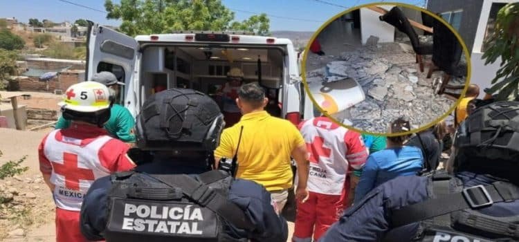 Colapso de un techo deja a dos menores heridas