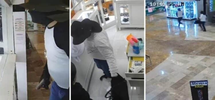 Encapuchados asaltan joyería en plaza comercial de Culiacán