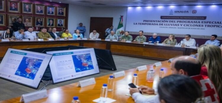 Anuncian el plan preventivo para la temporada de lluvias y ciclones 2025 para Sinaloa