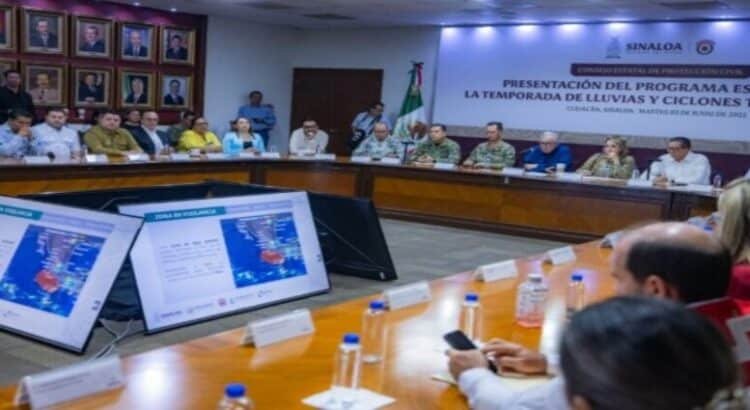 Anuncian el plan preventivo para la temporada de lluvias y ciclones 2025 para Sinaloa