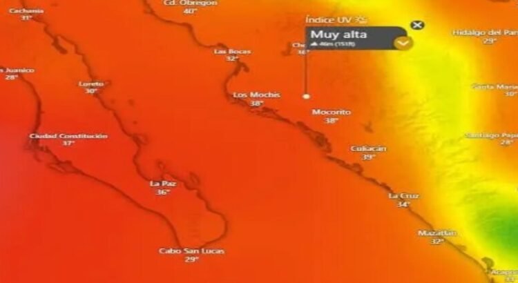 Sinaloa en alerta por calor extremo y alta radiación solar