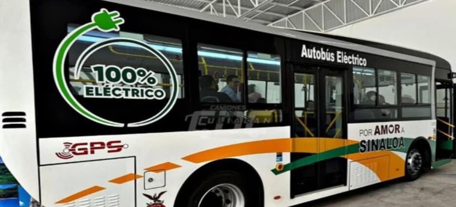 Presentan camiones urbanos eléctricos para Sinaloa